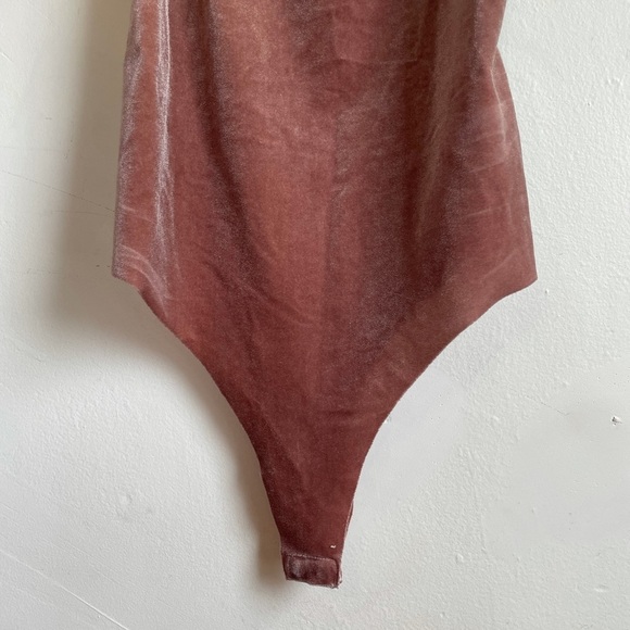 ASOS | Pink velvet bodysuit - Picture 6 of 8